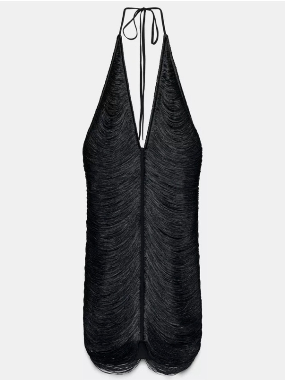NWT - Zara Fringe Halter Dress - Blogger’s Favorite!